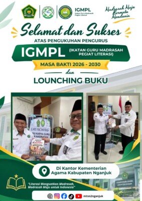 Pengukuhan Pengurus IGMPL Masa Bakti 2026–2030 dan Launching Buku Karya Kepala MTsN 2 Nganjuk di Kemenag Nganjuk
