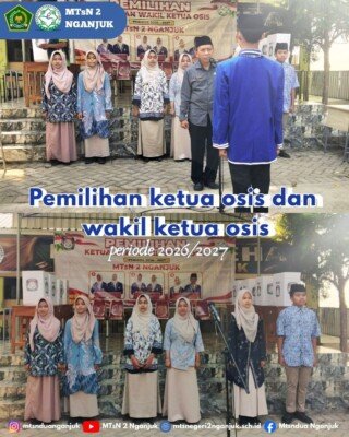 Pemilihan Ketua dan Wakil Ketua OSIS MTsN 2 Nganjuk Periode 2026/2027 Berlangsung Demokratis