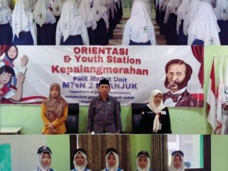 PMR Madya Unit MTsN 2 Nganjuk Gelar Orientasi Kepalangmerahan 