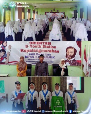PMR Madya Unit MTsN 2 Nganjuk Gelar Orientasi Kepalangmerahan 