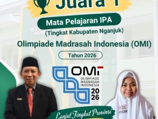 Sabet Juara 1 OMI IPA Tingkat Kabupaten, Siswi MTsN 2 Nganjuk Melaju ke Tingkat Provinsi